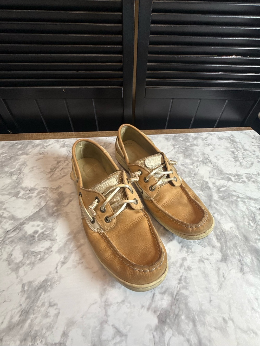 Sperry Men's Tan Leather Two-Eye Boat Shoes